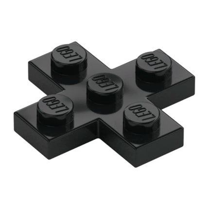 LEGO Plate, Modified 3 x 3 Cross, Black [15397] 6097283