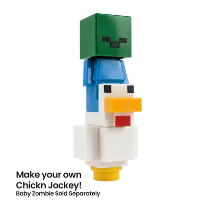 LEGO Minifigure - Chicken, Micro, Brick-built, White (2018) [MINECRAFT]