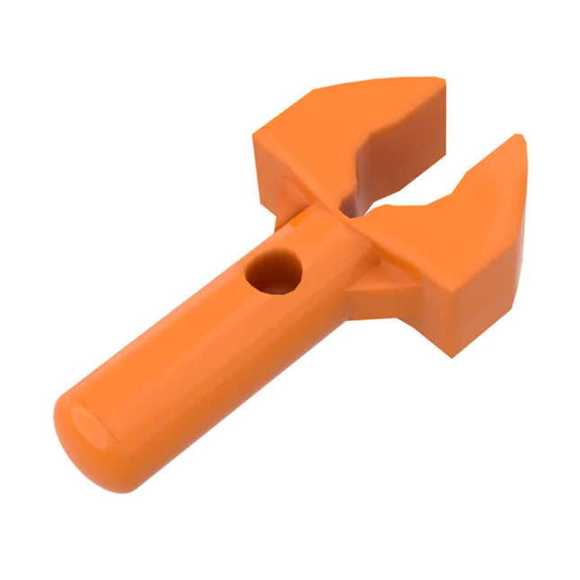 LEGO Minifigure Accessory - Bar 1L, Clip Mechanical Claw, Spanner/Wrench, Orange [48729b] 6439042