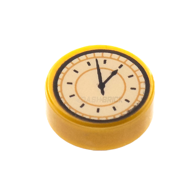 LEGO Minifigure Accessory - Tile, Clock, Small, Watch [98138pb259]