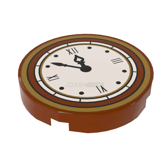 LEGO Minifigure Accessory - Tile, Clock, Roman Numerals [14769pb133] 6157942