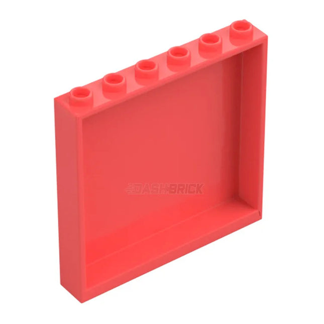 LEGO Wall/Panel 1 x 6 x 5, Coral [59349] 6346492