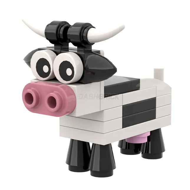 LEGO "Brick Cow - Buttercup" Black and White, Dairy Cow [MiniMOC]