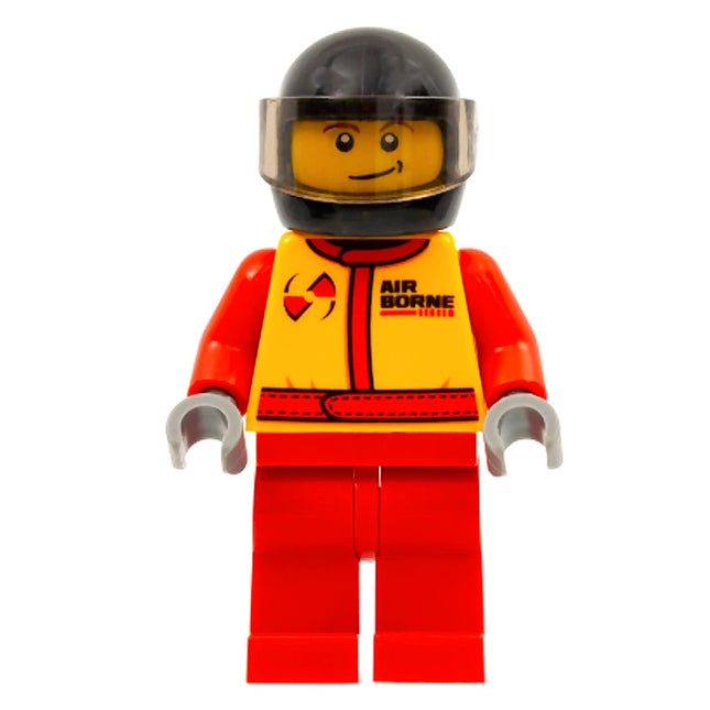 LEGO Minifigure - Male, Driver - Air Borne Race Suit, Helmet (2013) [CITY]