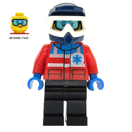 LEGO Minifigure - Paramedic, Female, Ski Patrol Member, Helmet (2019) [CITY]