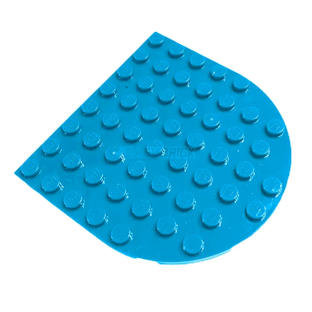LEGO Plate, Round 8 x 8 Rounded End, Dark Azure [41948] 6304883