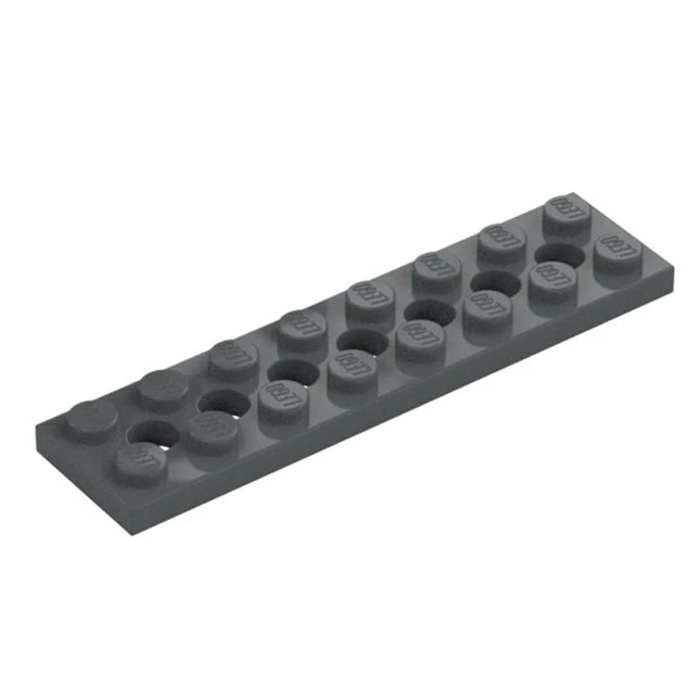 LEGO Technic, Plate 2 x 8 with 7 Holes, Dark Grey [3738] 4260707
