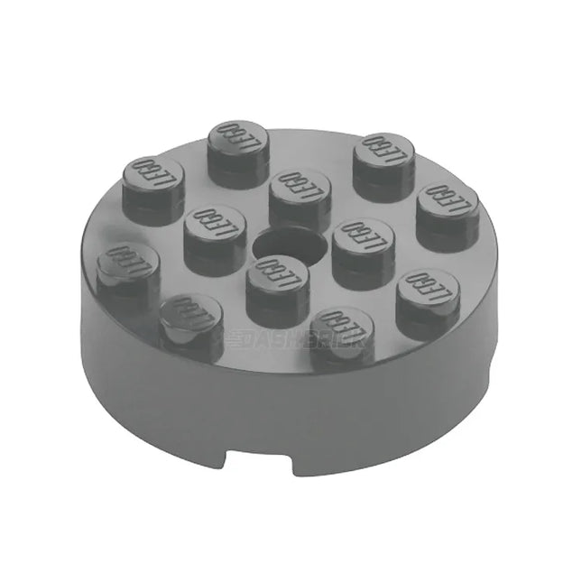 LEGO Brick, Round 4 x 4 with Hole, Dark Grey [87081] 4558959