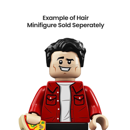 LEGO Minifigure Part - Hair Swept Left Tousled, Slight Widow's Peak, Short Sideburns, Black [23186] 6134617