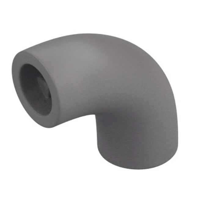 LEGO Brick, Round 1 x 1 d. 90 degrees Elbow Macaroni, No Stud, Type 2, Axle Hole, Flat Silver [25214] 6335563