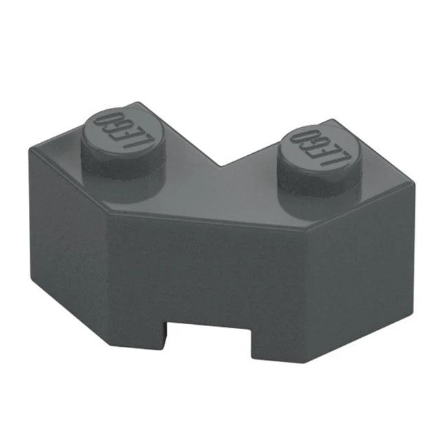 LEGO Brick, Modified Facet 2 x 2, Wedge/Corner, Dark Grey [87620] 4624186