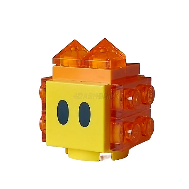 LEGO Minifigure - Lava Bubble - Scanner Code with Blue Lines [SUPER MARIO]