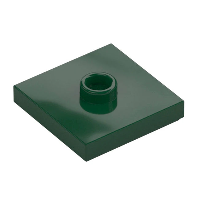 LEGO Plate, Modified 2 x 2, 1 Stud in Center, Dark Green [87580] 6186827