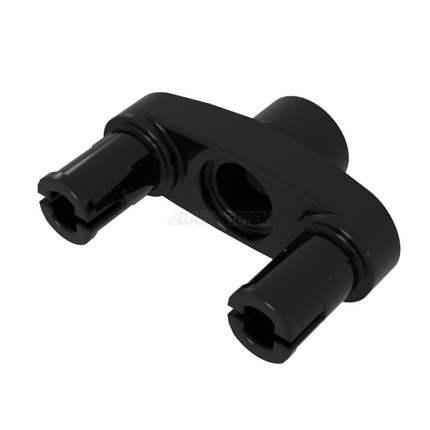 LEGO Technic, Pin Connector 3L with 2 Pins and Center Hole, Black [15461] 6055630