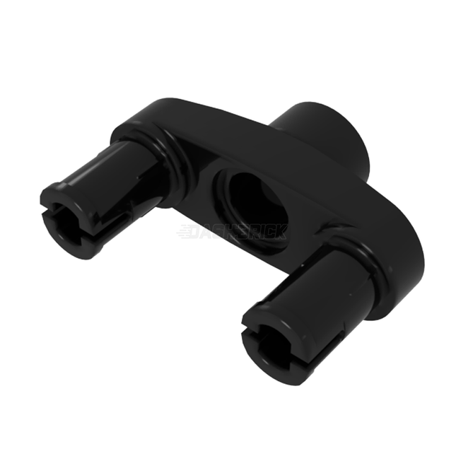 LEGO Technic, Pin Connector 3L with 2 Pins and Center Hole, Black [15461] 6055630