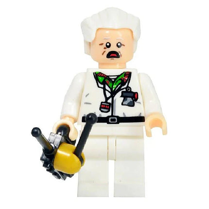 LEGO Minifigure - Doc Brown - Long Hair, Back to the Future (2017) [Dimensions]