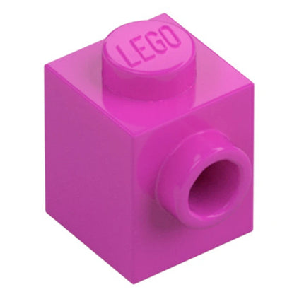 LEGO Brick, Modified 1 x 1, Stud on 1 Side, Dark Pink [87087] 6217793