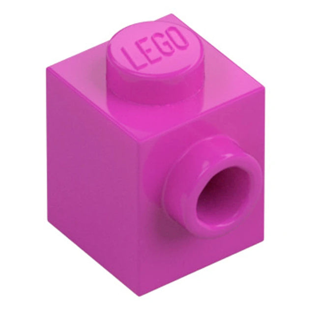 LEGO Brick, Modified 1 x 1, Stud on 1 Side, Dark Pink [87087] 6217793