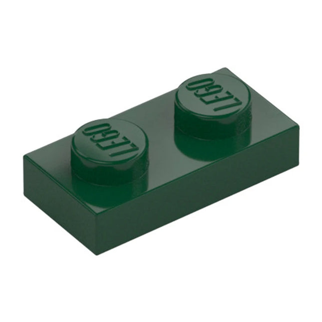 LEGO Plate, 1 x 2, Dark Green [3023] 6013102