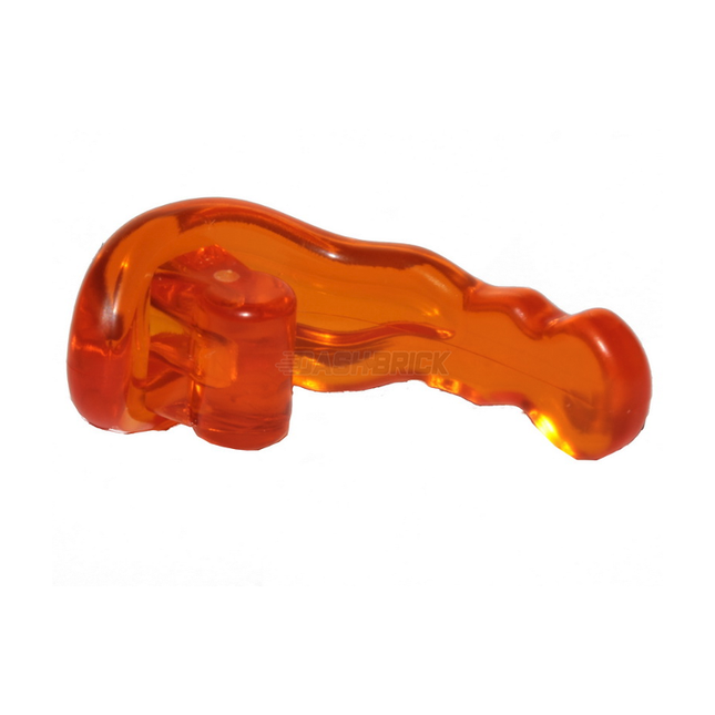 LEGO Minifigure Accessory - Wave Rounded Energy, Bar Handle (Power Blast), Trans-Orange [27393] 6353240