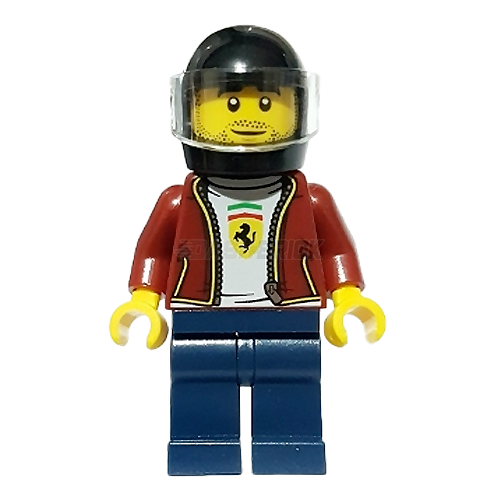 LEGO Minifigure - Ferrari F8 Tributo Race Car Driver, Speed Champions (2020) [CITY]