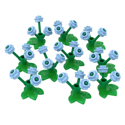 LEGO Flower Sets, Bright Light Blue [24866, 32607 & 24855]