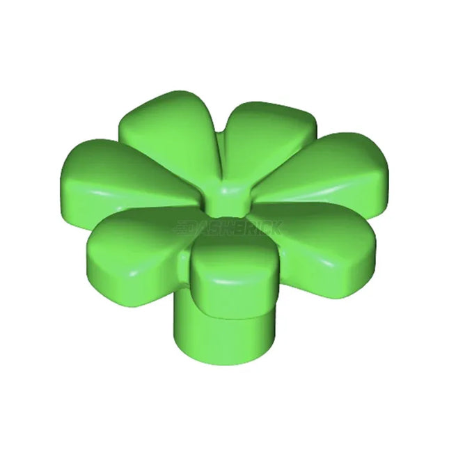LEGO Plant, Flower with 7 Thick Petals and Pin, Bright Green [32606]
