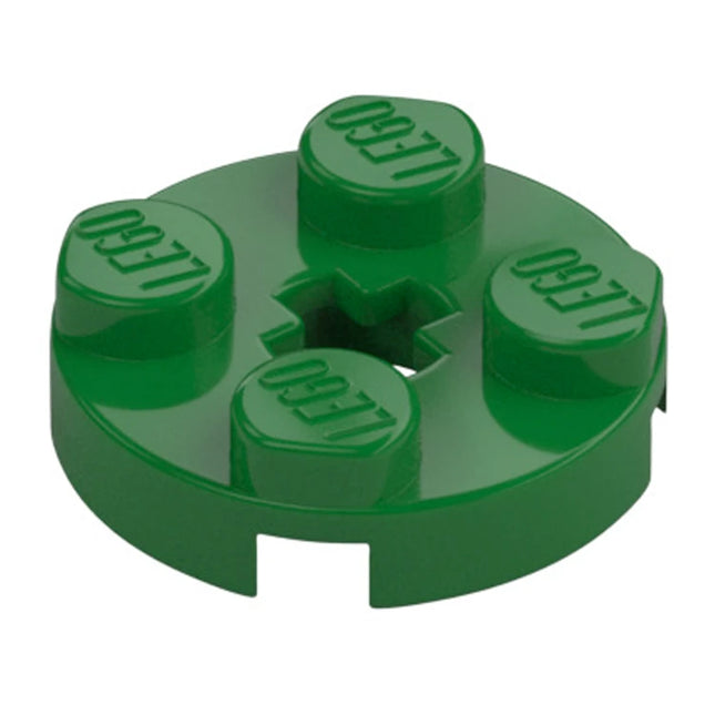 LEGO Plate, Round 2 x 2 with Axle Hole, Green [4032] 403228