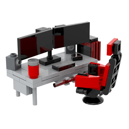 LEGO "Gamer Desk" - Computer, Multi-Wide Screen [MiniMOC]