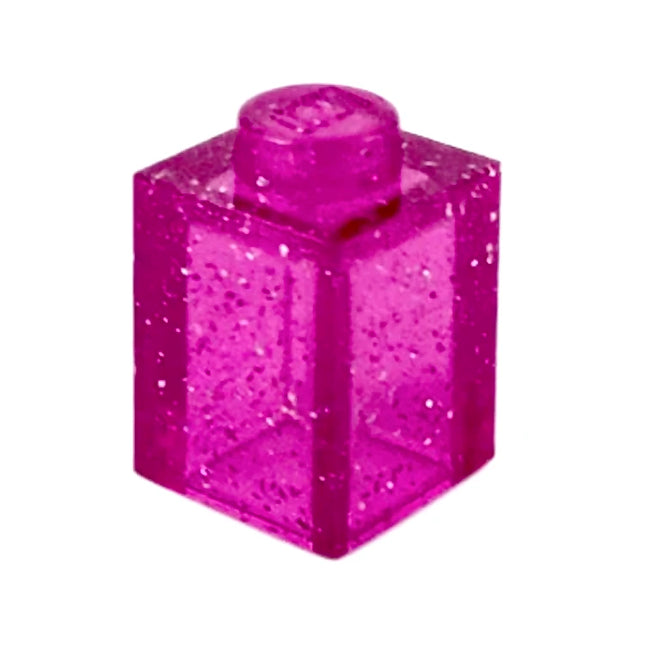 LEGO Brick 1 x 1, Glitter, Transparent Dark Pink [3005] 6240549