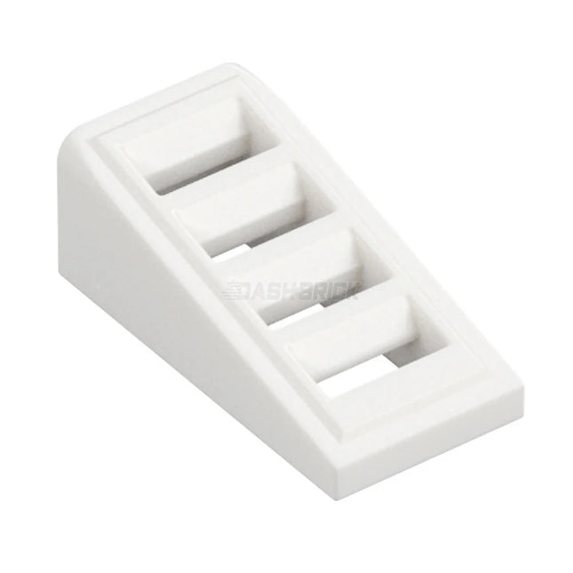 LEGO Slope 18 2 x 1 x 2/3 with Grille, White [61409] 6023804