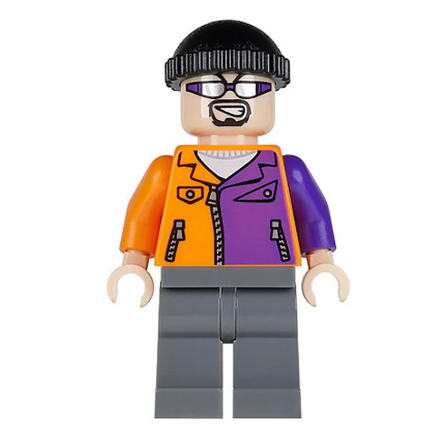 LEGO Minifigure - Two-Face's Henchman, Orange and Purple - Sunglasses, Batman II (2012) [DC Comics] sh0022