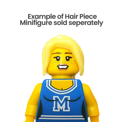 LEGO Minifigure Part - Hair Female Ponytail Long with Side Bangs, Dark Brown [62696] 4527065