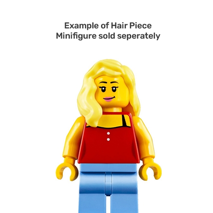 LEGO Minifigure Part - Hair Female Mid-Length, Part over Right Shoulder, Bright Light Yellow [85974]