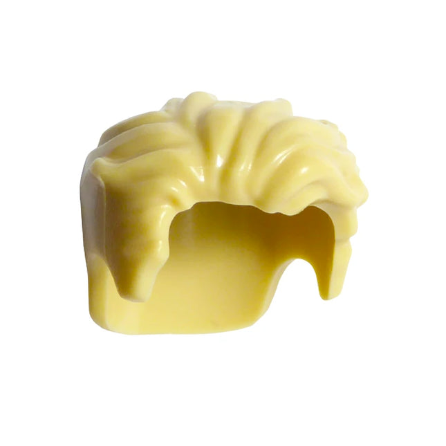 LEGO Minifigure Part - Hair Swept Left Tousled, Slight Widow's Peak, Short Sideburns, Tan [23186] 6427427
