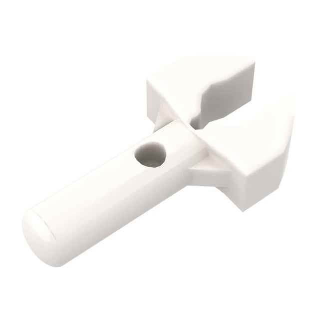 LEGO Minifigure Accessory - Bar 1L, Clip Mechanical Claw, Spanner/Wrench, White [48729b] 6439046