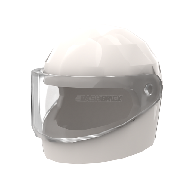 LEGO Minifigure Accessory - Helmet Motorcycle, Visor, White [2446]