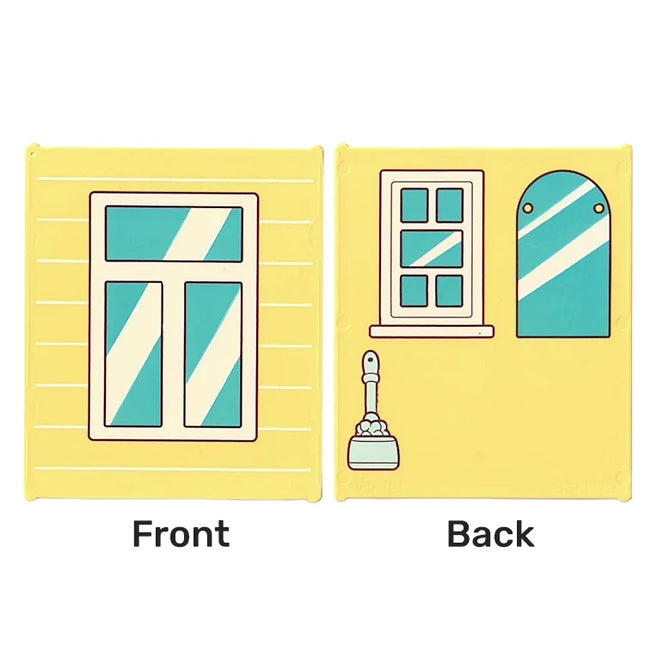 LEGO Glass Insert for Window/Frame 1 x 6 x 6, Frame and Reflections/Window, Mirror, Cleaning Brush, Bright Light Yellow [42509pb14] 6536520