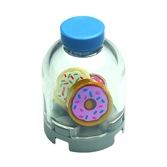 LEGO "Donut Jar" - Minifigure Food, Bakery, Sweets [MiniMOC]