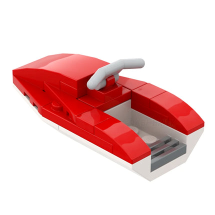 LEGO "Jetski" - Beach Watercraft, Red/White [MiniMOC]