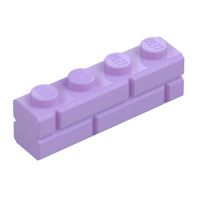 LEGO Brick 1 x 4, Masonry/Brick Profile, Lavender [15533] 6311131