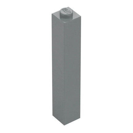 LEGO Brick 1 x 1 x 5, Solid Stud, Light Grey [2453b] 4211362