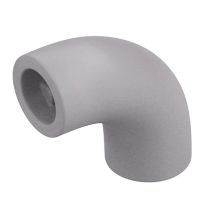 LEGO Brick, Round 1 x 1 d. 90 degrees Elbow Macaroni, No Stud, Type 2, Axle Hole, Light Grey [25214] 6151349