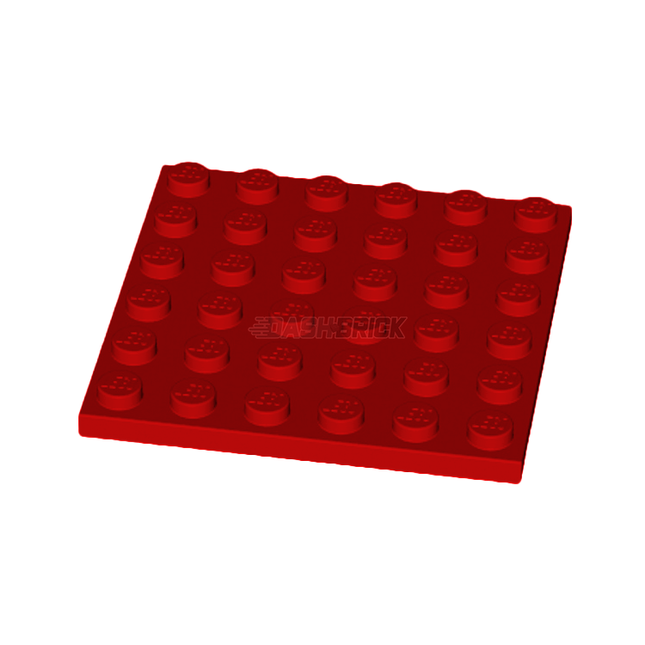 LEGO Plate, 6 x 6, Red [3958] 4144302