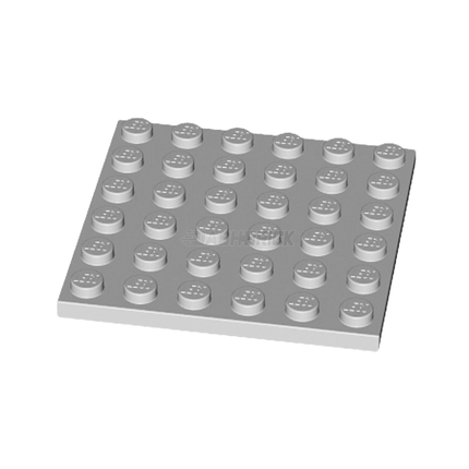 LEGO Plate, 6 x 6, Light Grey [3958] 4211474