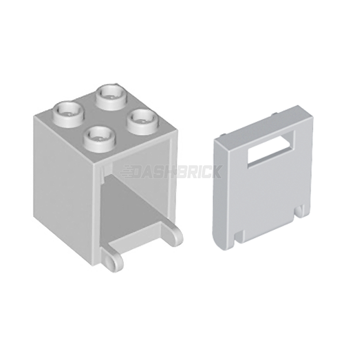 LEGO Container, Letterbox / Mailbox, Light Grey [4345 / 4346]