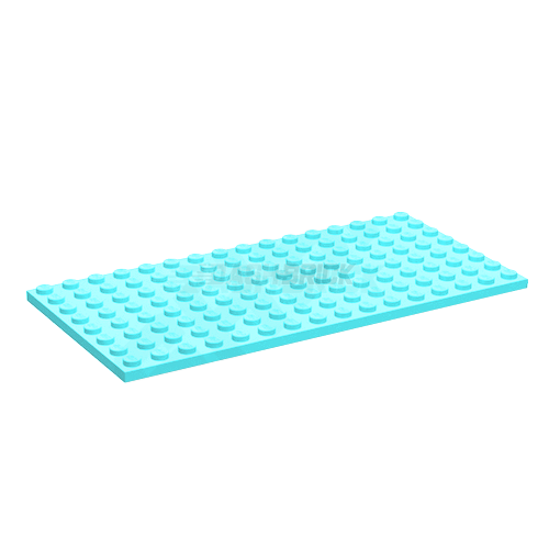 LEGO Plate, 8 x 16, Light Aqua [92438]