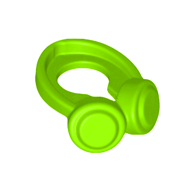 LEGO Minifigure Accessory - Headphones Around Neck, Lime Green [66913]