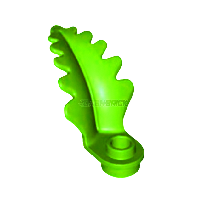LEGO Plant Plate, Round 1 x 1 with Curved, Upright Leaf, Fern, Lime Green [2682] 6438450