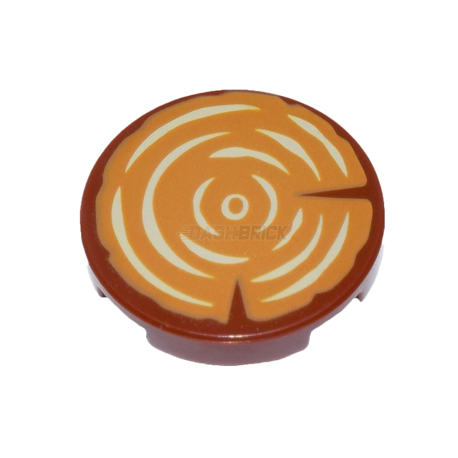 LEGO Minifigure Accessory - Tree Stump, Wood Grain, 2 x 2 Tile, Reddish Brown [14769pb196] 6182435